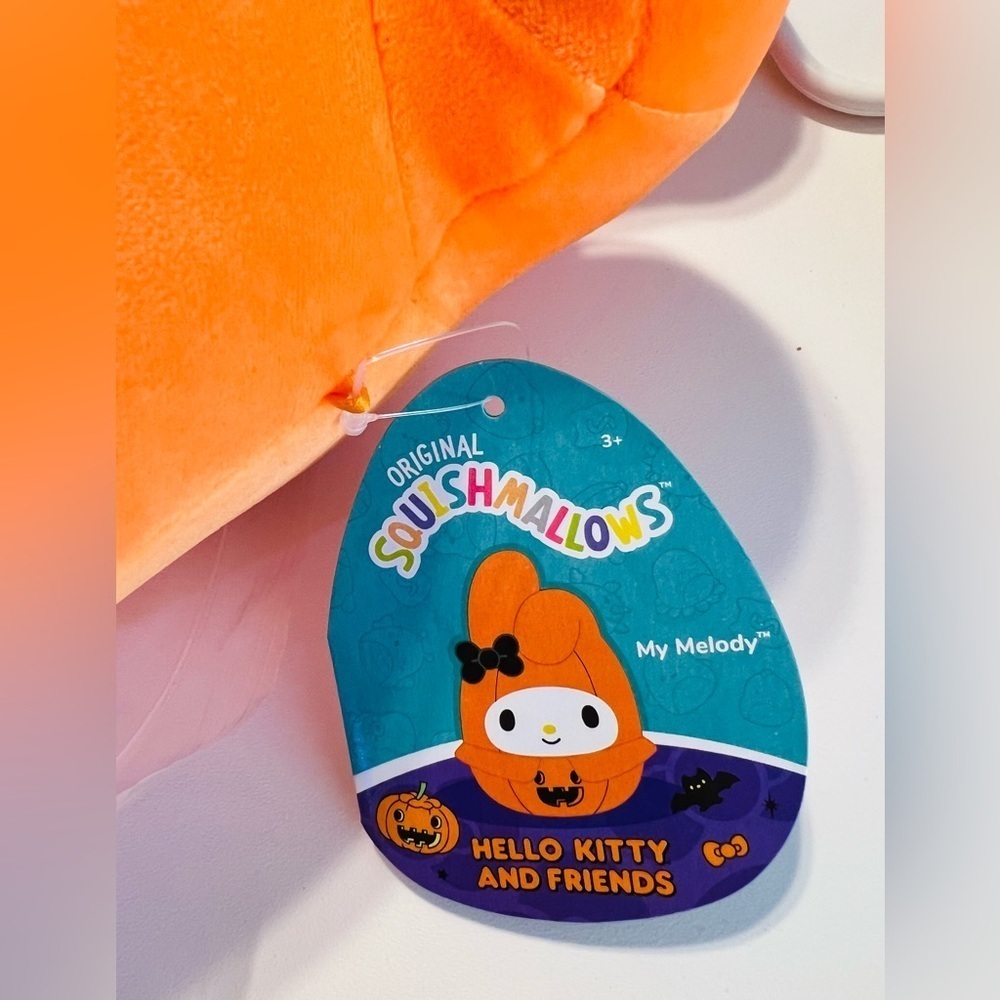 NEW Squishmallows Sanrio Halloween 8" My Melody Pumpkin Plush - Picture 6 of 6